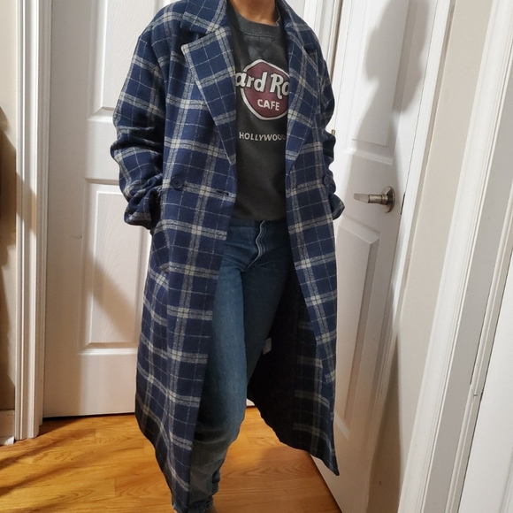 OAK + FORT Jackets & Blazers - NWT Oak+Fort long plaid coat